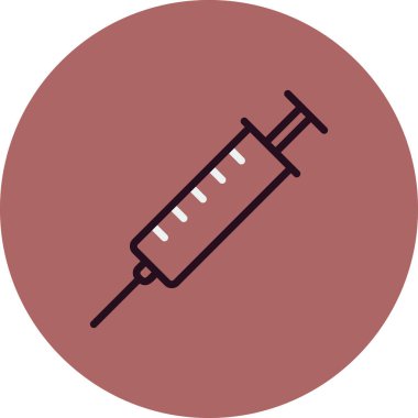 Şırınga. Web simgesi basit illüstrasyon