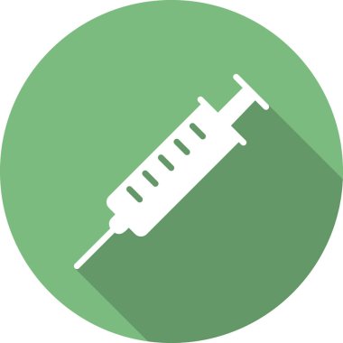 Şırınga. Web simgesi basit illüstrasyon