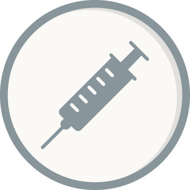 Şırınga. Web simgesi basit illüstrasyon