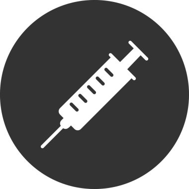 Şırınga simgesinin vektör illüstrasyonu