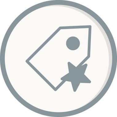 Etiket. Web simgesi basit illüstrasyon