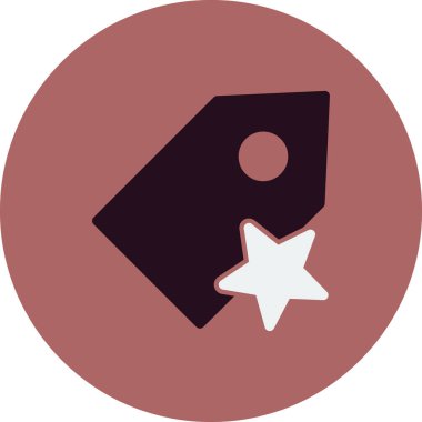 etiket simgesi, vektör çizimi