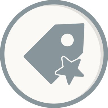 Etiket. Web simgesi basit illüstrasyon