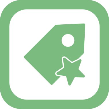 etiket simgesi vektör illüstrasyonu