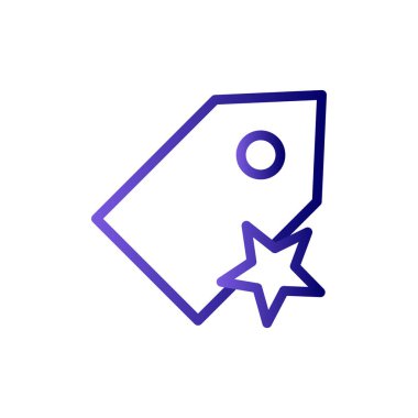 etiket simgesi vektör illüstrasyonu