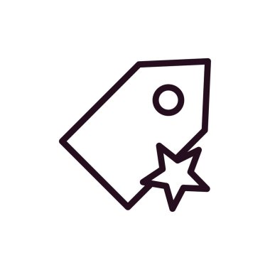 etiket simgesi vektör illüstrasyonu