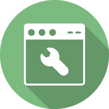 Basit web arayüzü simgesi, vektör illüstrasyonu