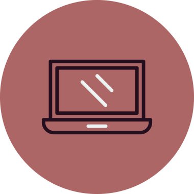 dizüstü bilgisayar kutsal kişilerin resmi. vektör çizim