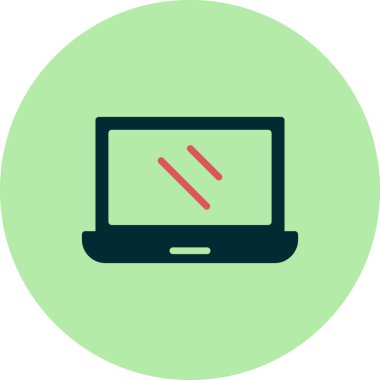 dizüstü bilgisayar kutsal kişilerin resmi. vektör çizim