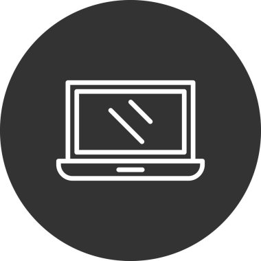 vektör lcd simgesi illüstrasyonu