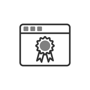 Simge vektör illüstrasyonu sıralanıyor