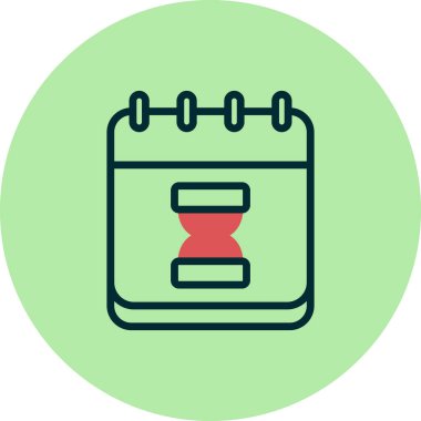 kum saati simgesi vektör çizim