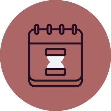 kum saati simgesi vektör çizim