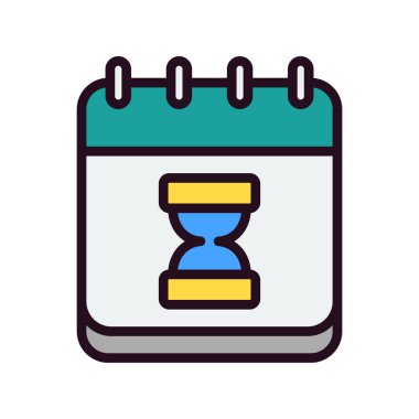 kum saati simgesi vektör çizim