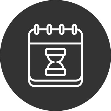 kum saati simgesi vektör çizim