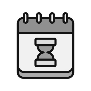 kum saati simgesi vektör çizim