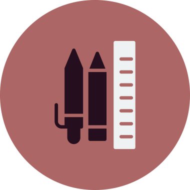 kırtasiye simgesi vektör illüstrasyonu