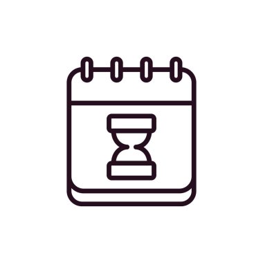 kum saati simgesi vektör çizim