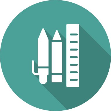 kırtasiye simgesi vektör illüstrasyonu