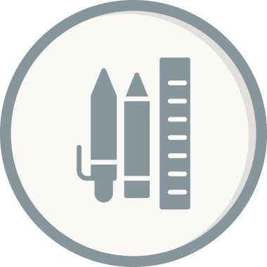 kırtasiye simgesi vektör illüstrasyonu