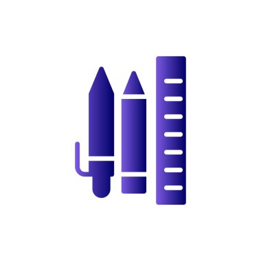 kırtasiye simgesi vektör illüstrasyonu