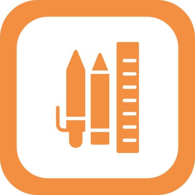 kırtasiye simgesi vektör illüstrasyonu