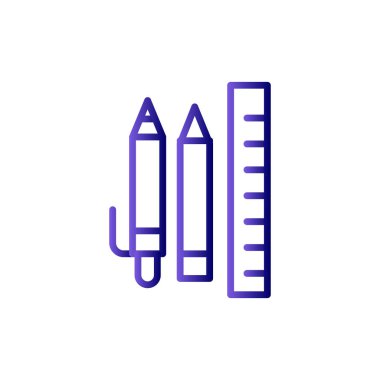 kırtasiye simgesi vektör illüstrasyonu