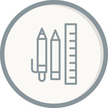 kırtasiye simgesi vektör illüstrasyonu