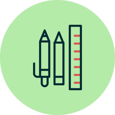 kırtasiye simgesi vektör illüstrasyonu