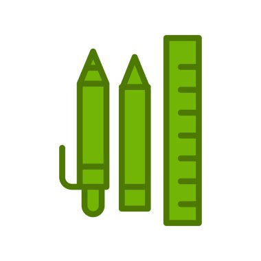 kırtasiye simgesi vektör illüstrasyonu