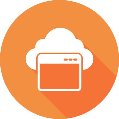 Basit web arayüzü simgesi, vektör illüstrasyonu