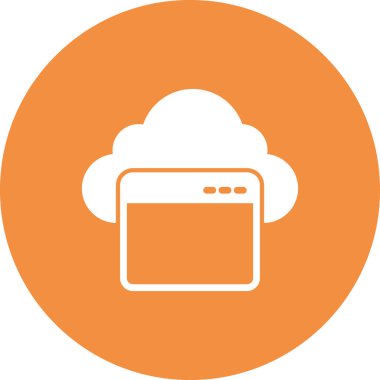 Basit web arayüzü simgesi, vektör illüstrasyonu