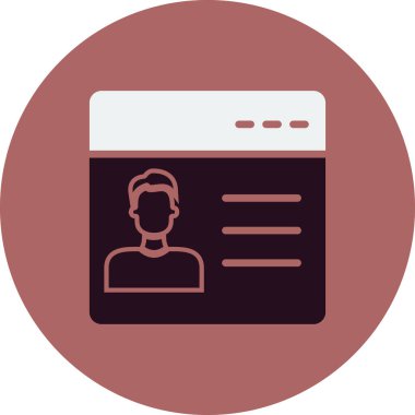 hesap simgesi vektör illüstrasyonu