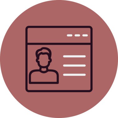 hesap simgesi vektör illüstrasyonu