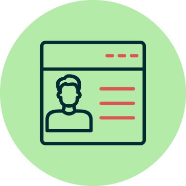 hesap simgesi vektör illüstrasyonu