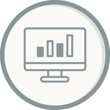 analitik simge vektör illüstrasyonu