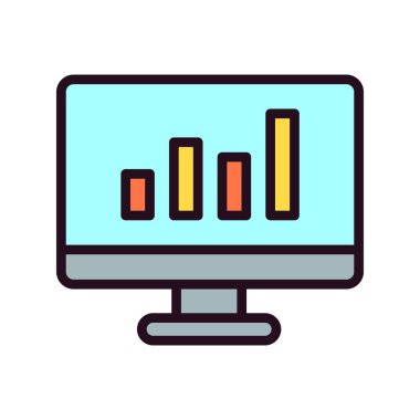 analitik simge vektör illüstrasyonu