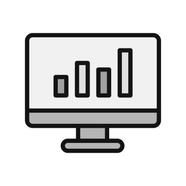 analitik simge vektör illüstrasyonu