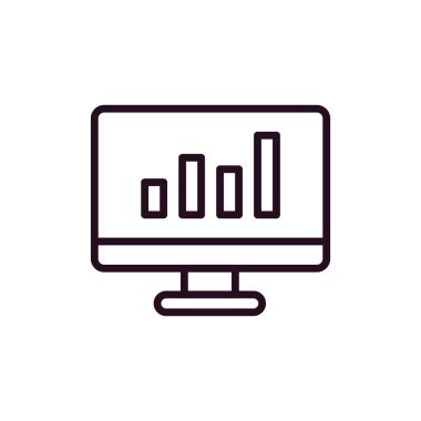 analitik simge vektör illüstrasyonu