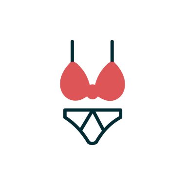 Bikini simge vektör çizim