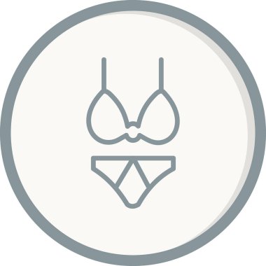 Bikini simge vektör çizim