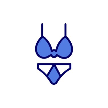 Bikini simge vektör çizim