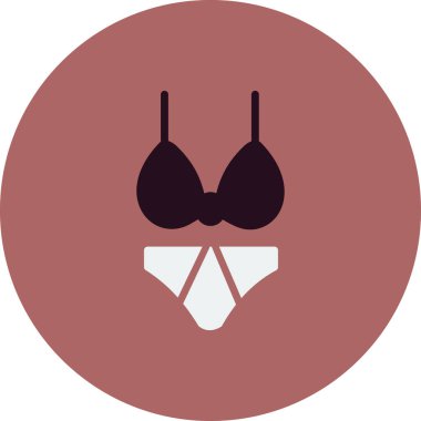 Bikini simge vektör çizim