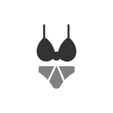 Bikini simge vektör çizim