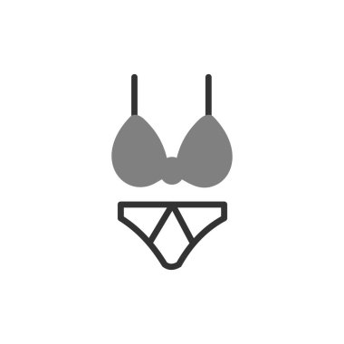 Bikini simge vektör çizim