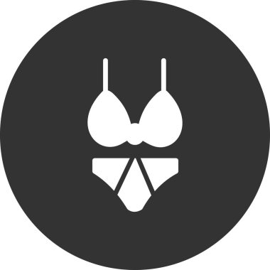 Bikini simge vektör çizim