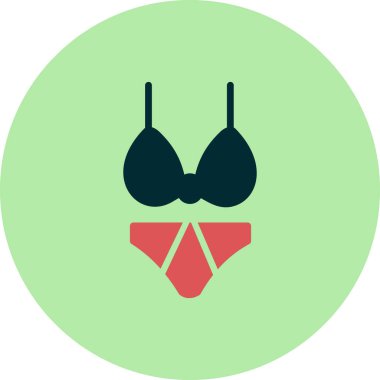 Bikini simge vektör çizim