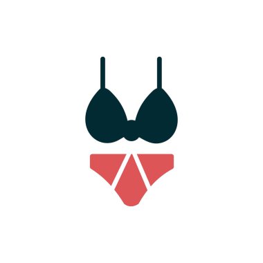 Bikini simge vektör çizim