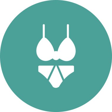 Bikini simge vektör çizim