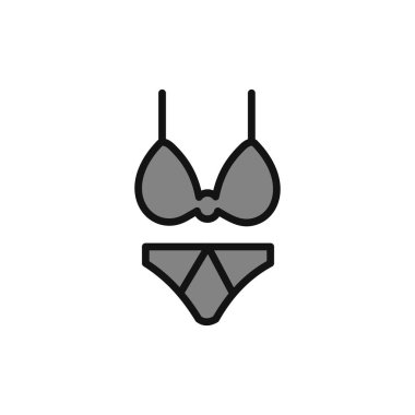 Bikini simge vektör çizim